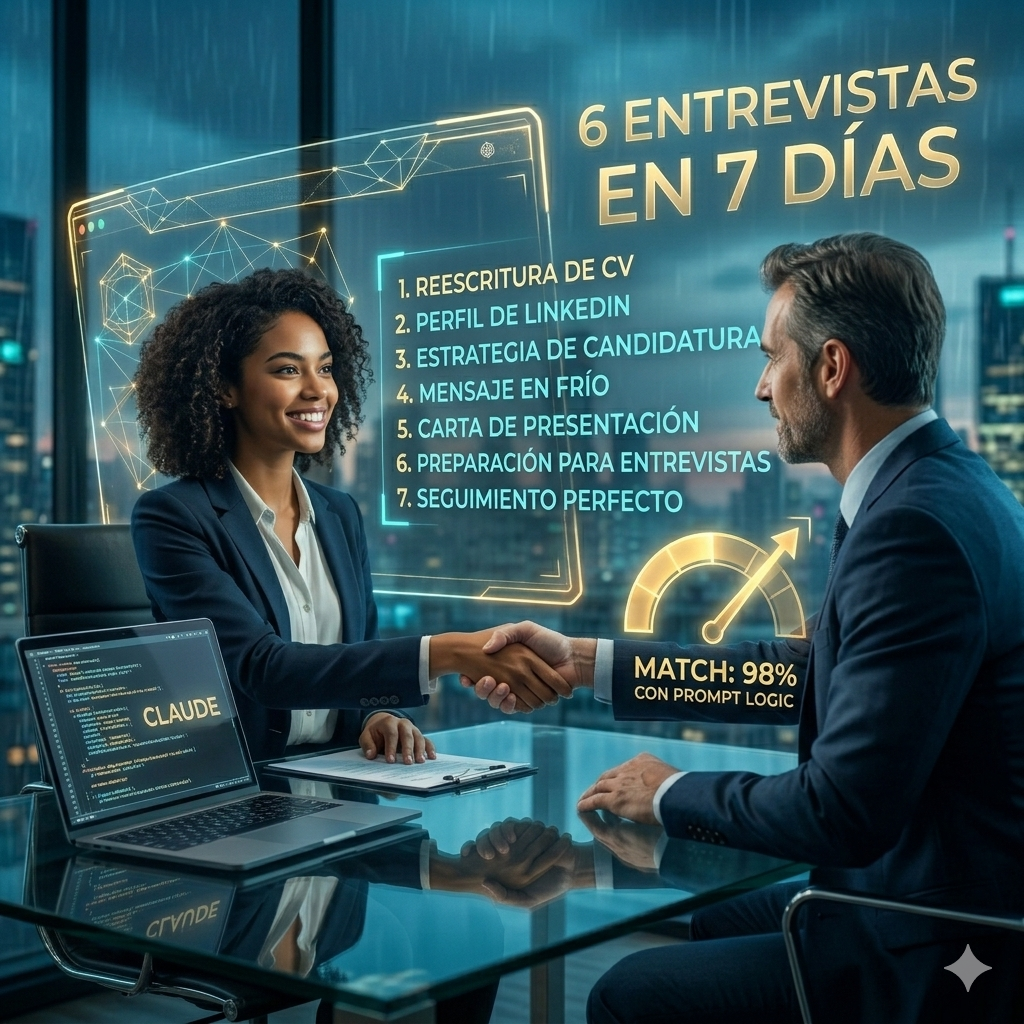 6 entrevistas de trabajo en 7 días usando Claude e IA