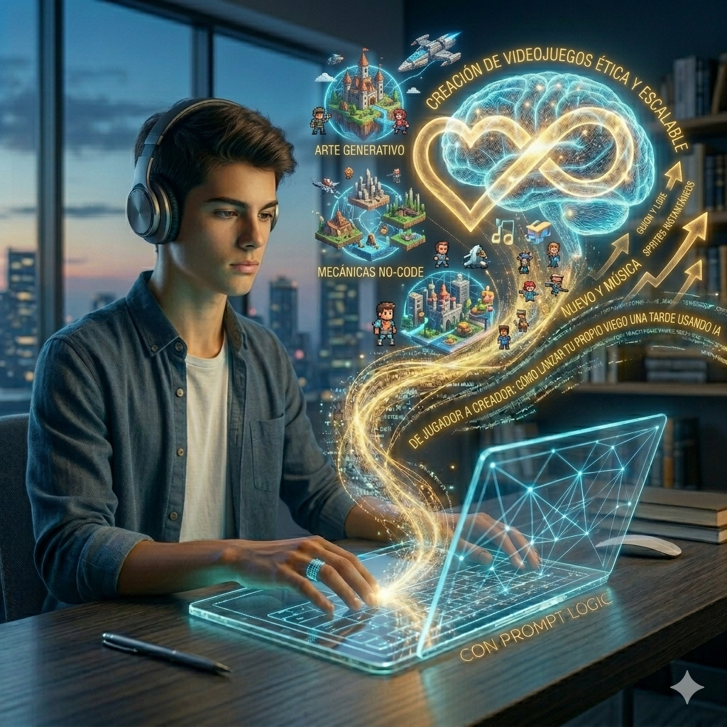 Crea tu propio videojuego con IA: Guía 2026